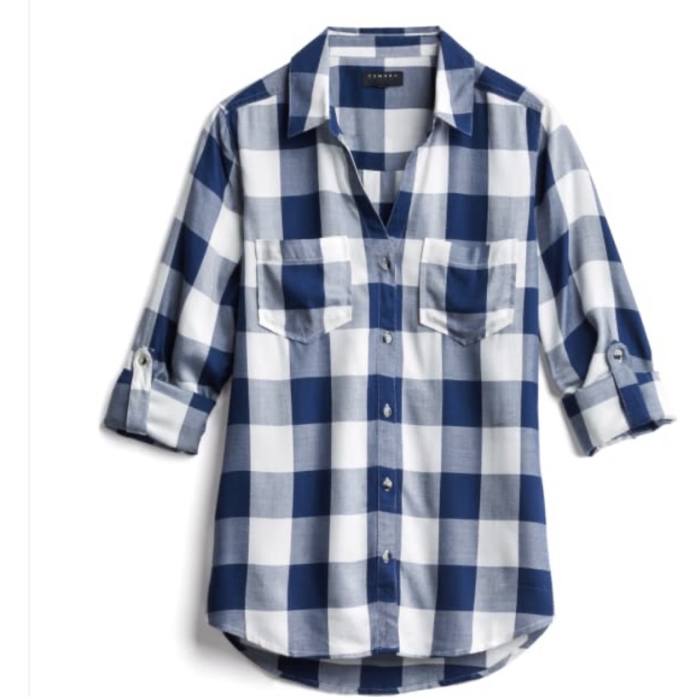 Hattie 2 pocket button down top